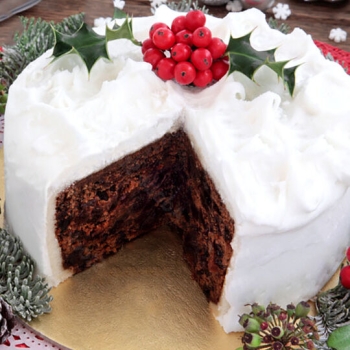 Inside Christmas cake